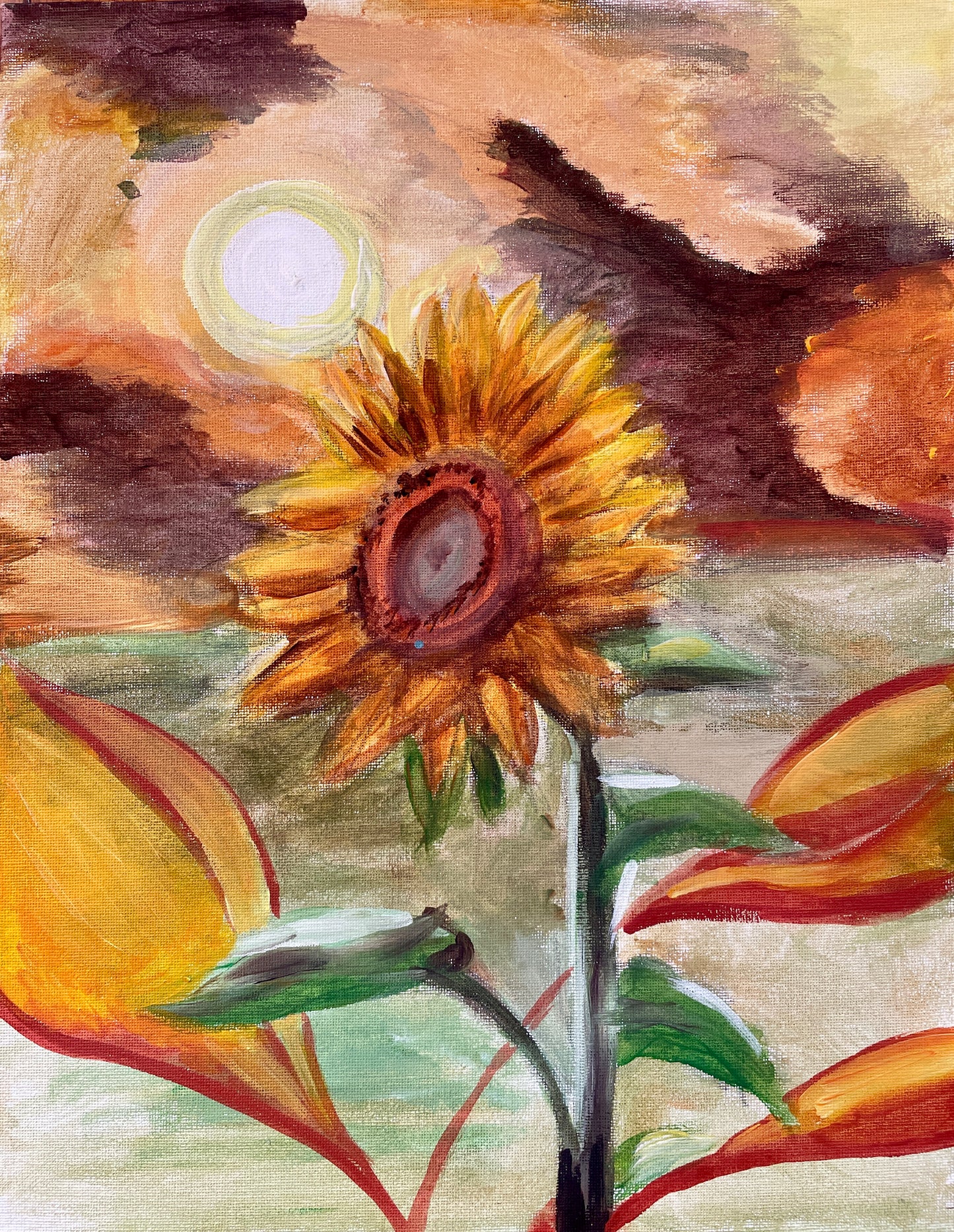 Sunflower and Sun