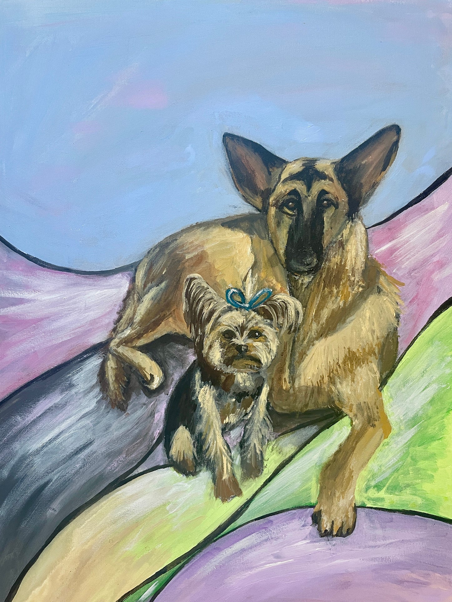 CUSTOM PET PORTRAIT ON CANVAS
