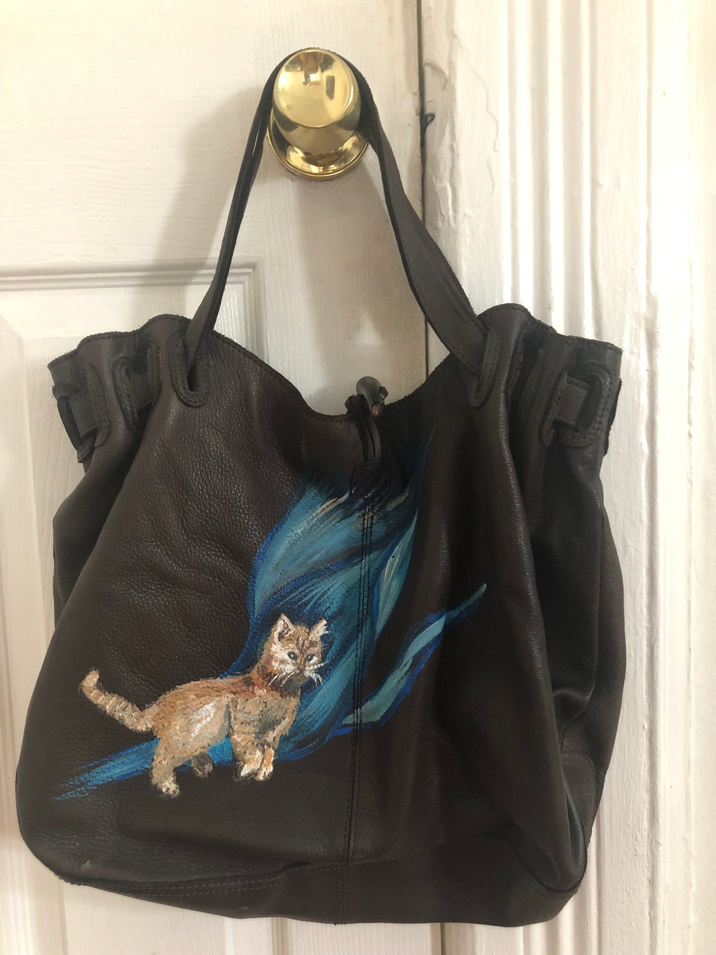 CUSTOM PET PORTRAIT ON LEATHER BAGS & JACKETS