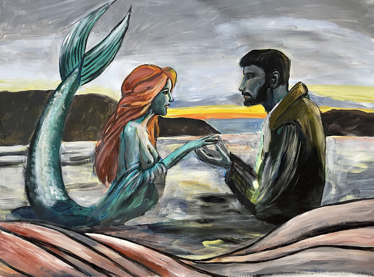 Meeting in the middle of the ocean