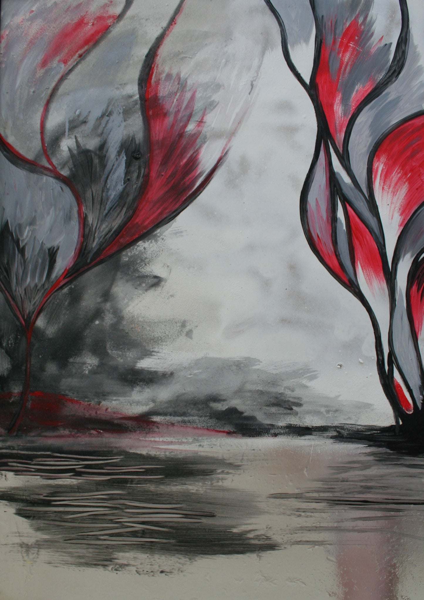 Trees before Halloween